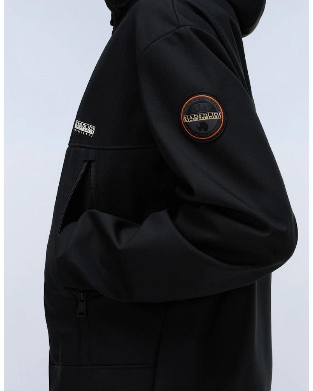 Napapijri Black Biois Soft Shell Jacket for men