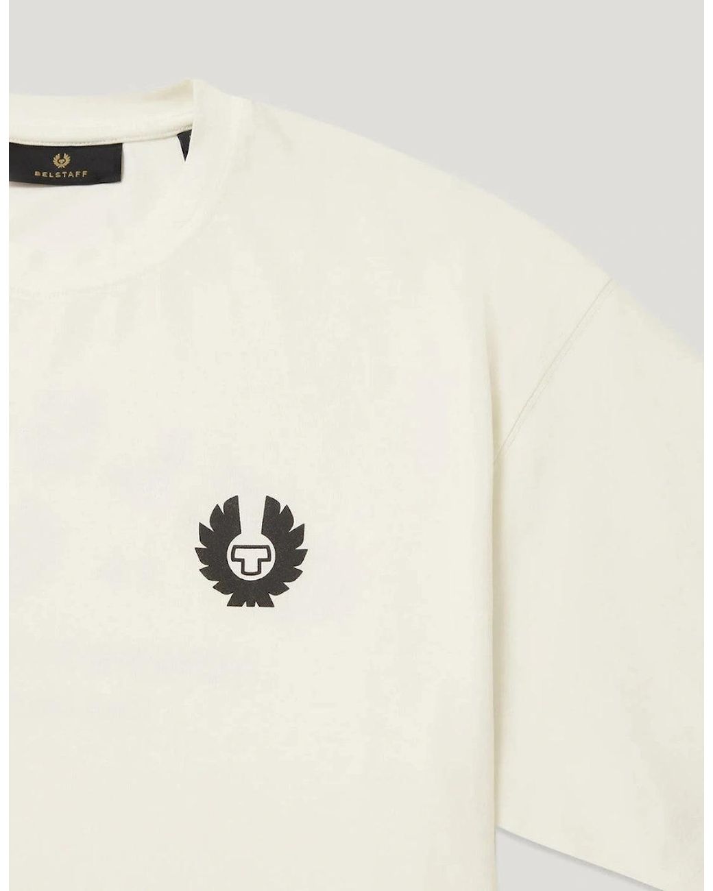 Belstaff White Competition T-Shirt A1-26 Chalk for men