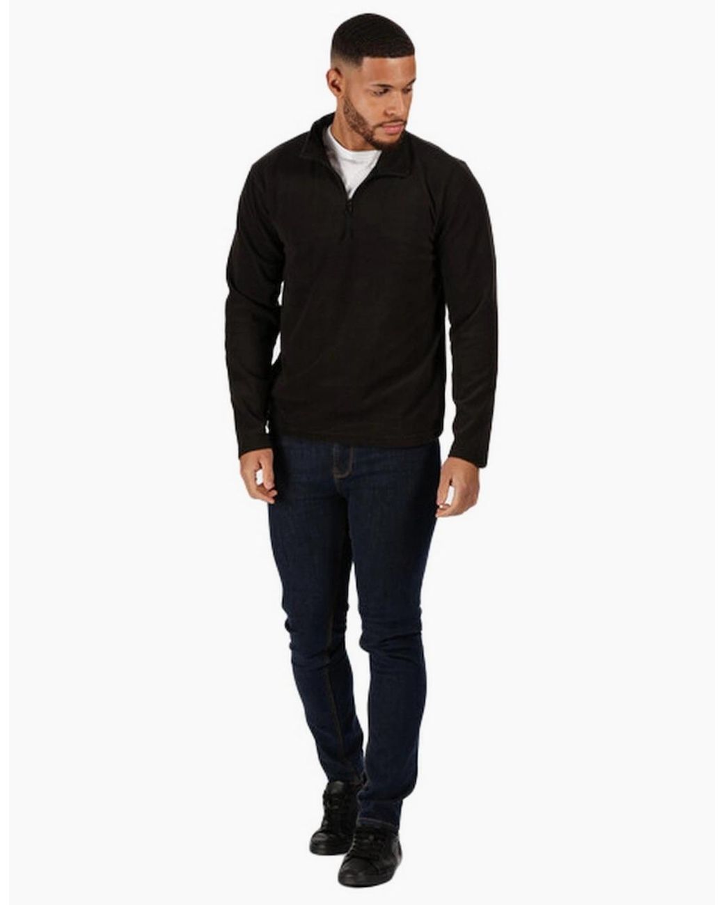 Regatta Blue Professional Micro Zip Neck Fleece Top for men