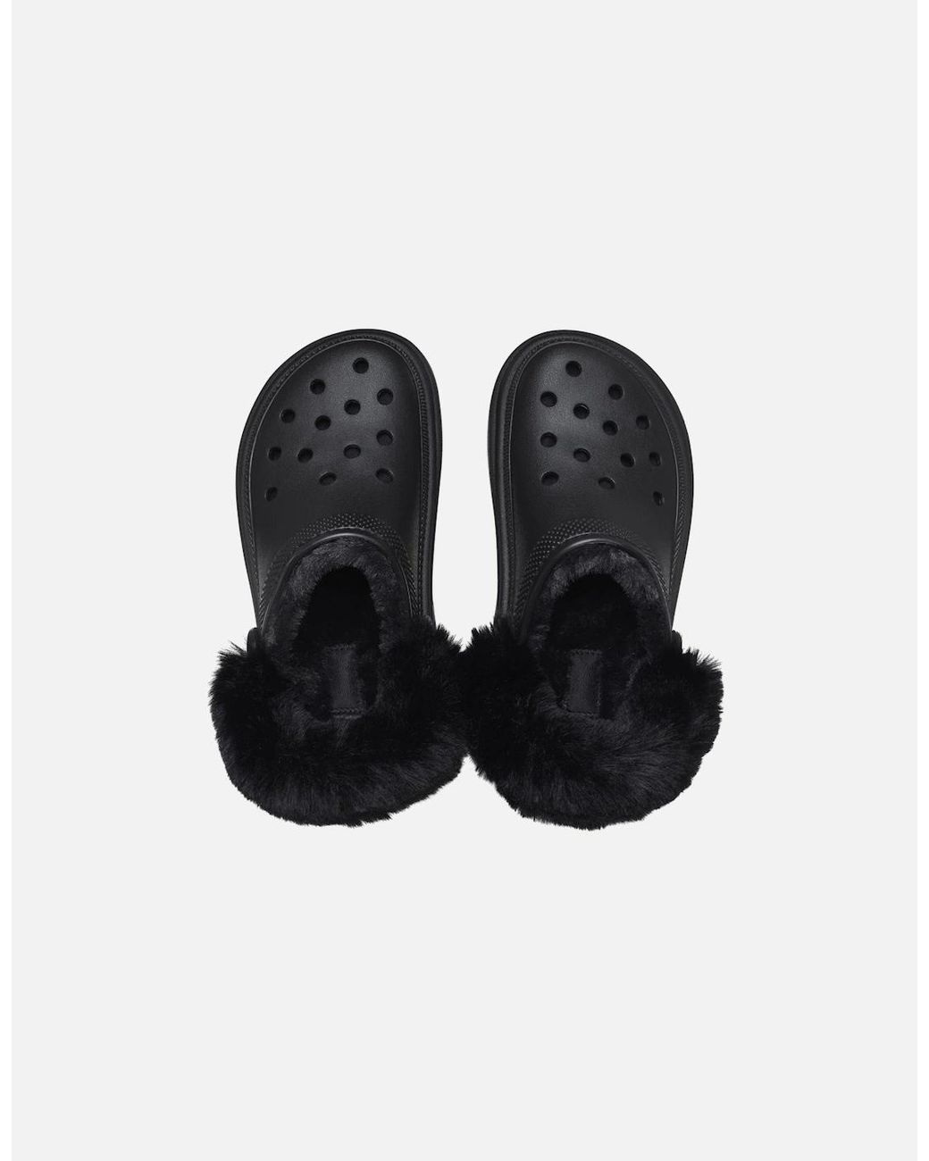 CROCSTM Black Stomp Lined Clogs