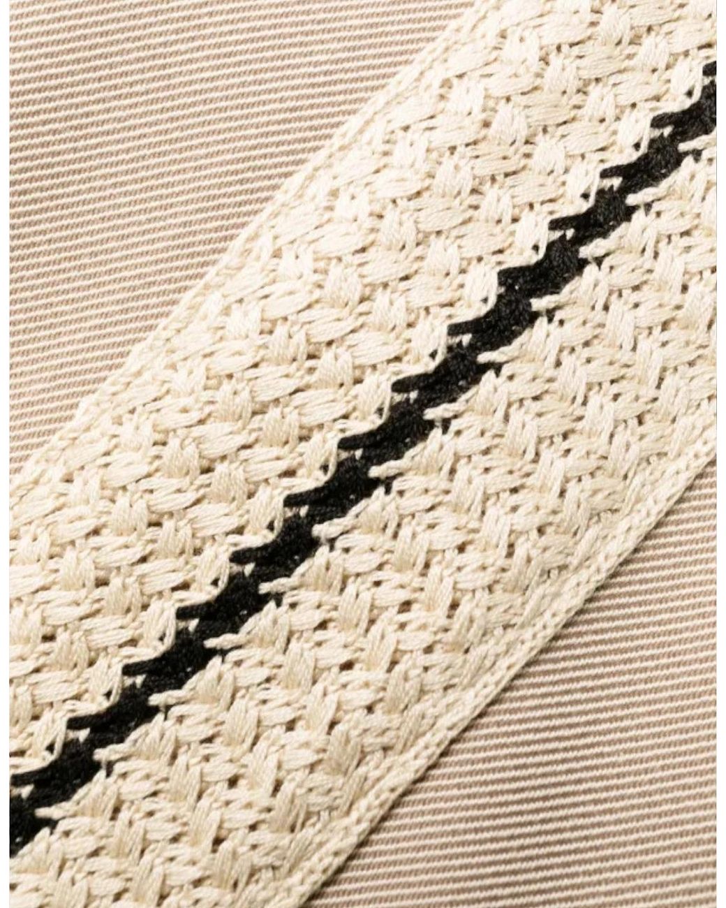 Palm Angels Natural Tab Knit Pants
