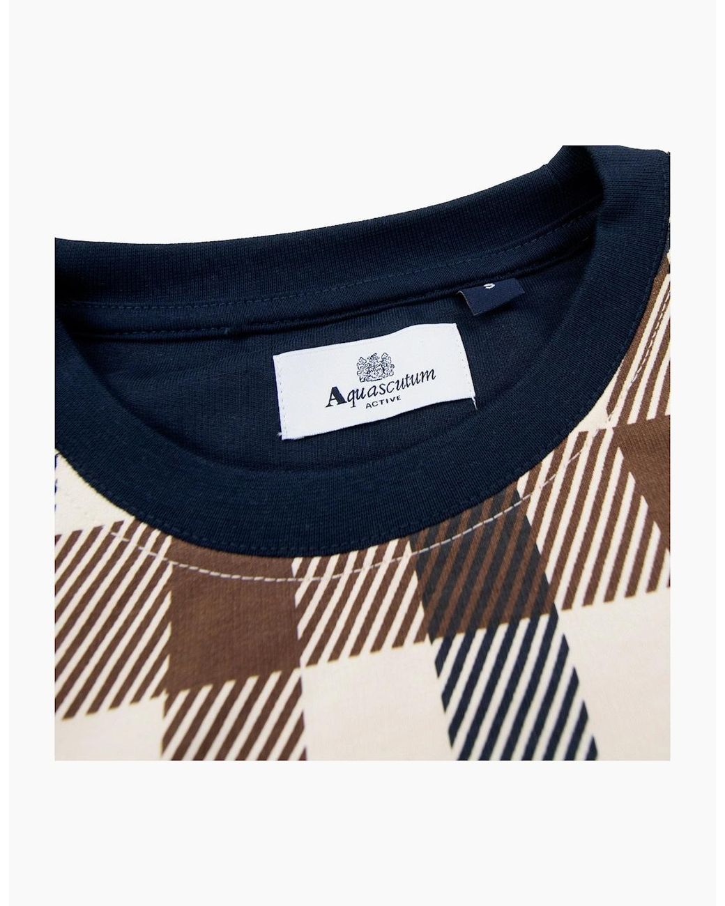 Aquascutum Blue Macro Iconic Pocket Crewneck 11 for men