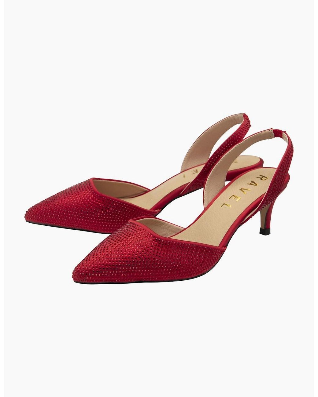 Ravel Red Mallow Court Shoes