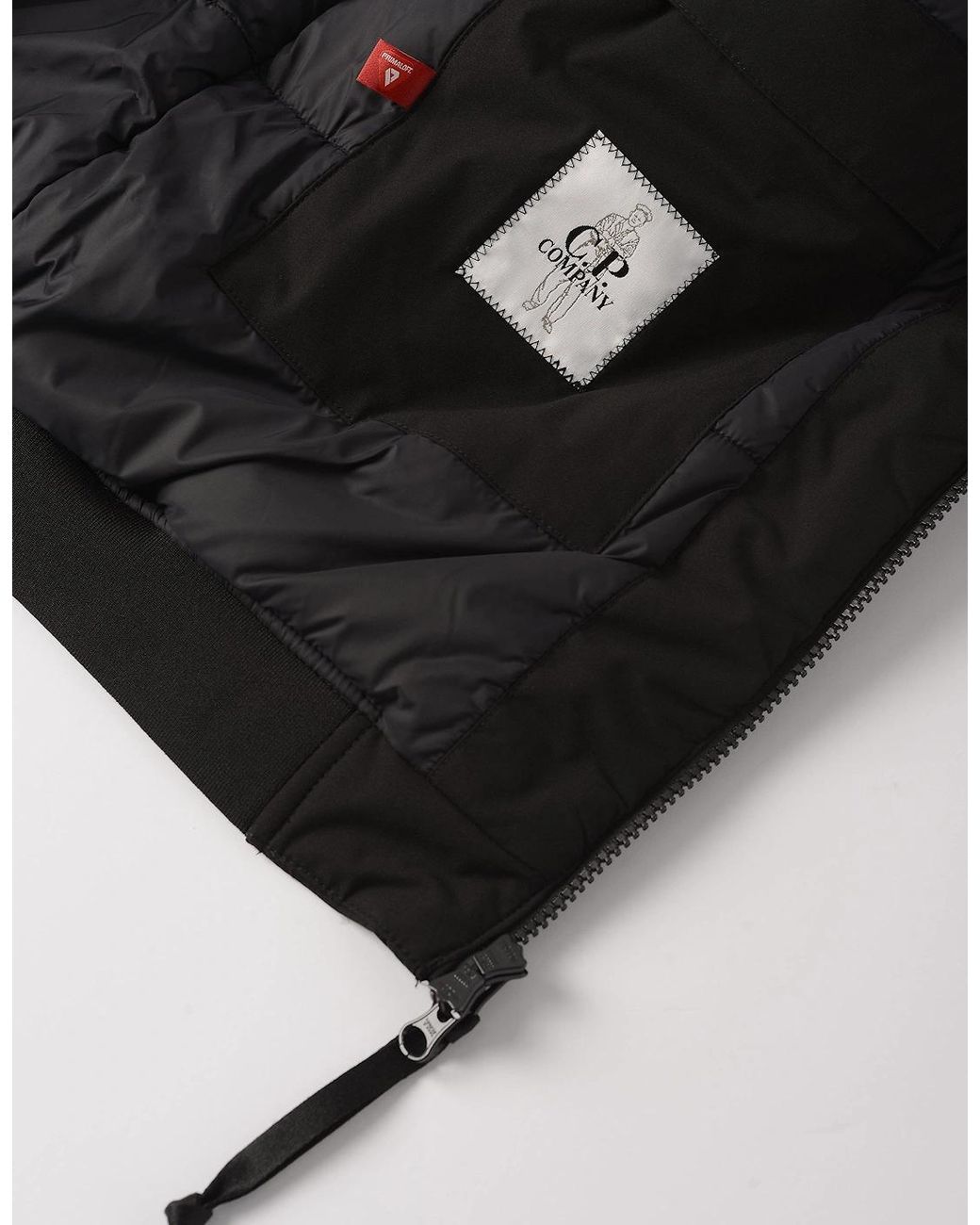 C P Company Black Pro-Tek Primaloft Bomber Jacket for men