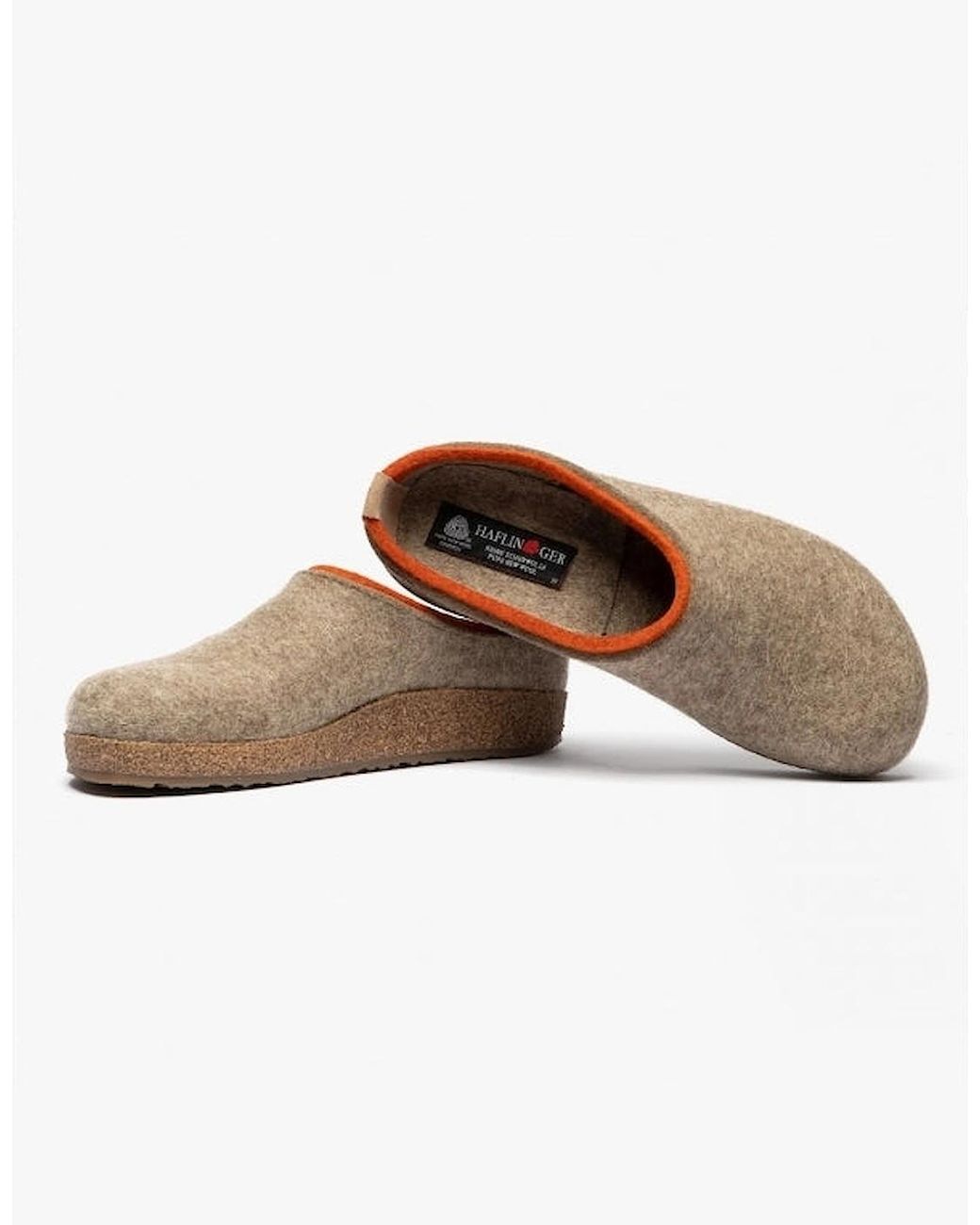 Haflinger White Kris Slippers Taupe
