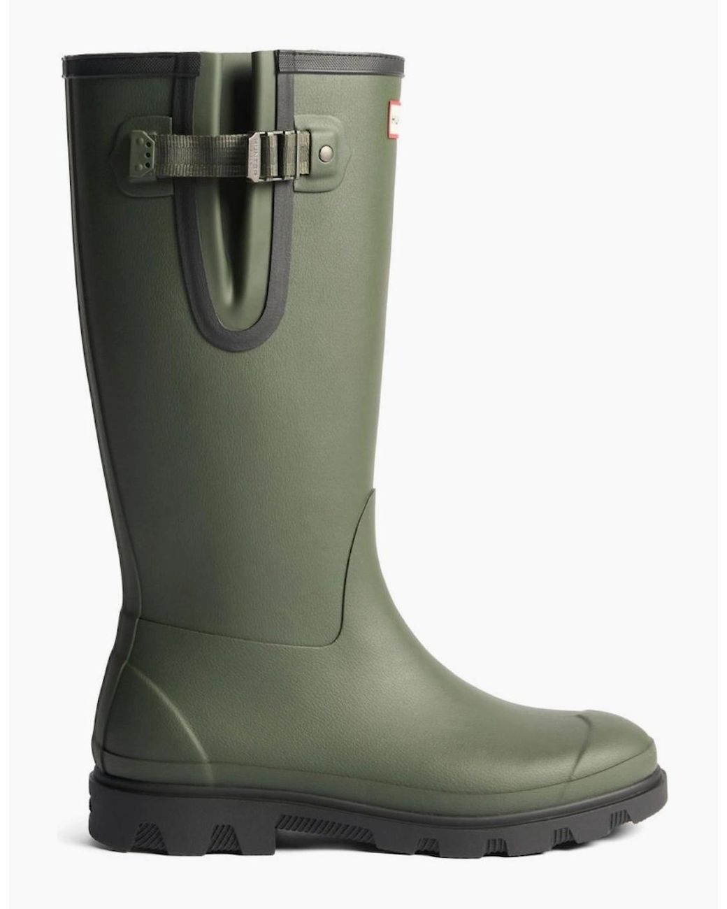 Hunter Green Field Downpour Wellingtons