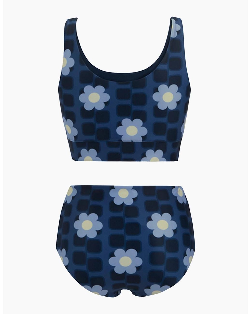 Regatta Blue Ladies Orla Kiely Mini Square Flower Reversible Bikini Set