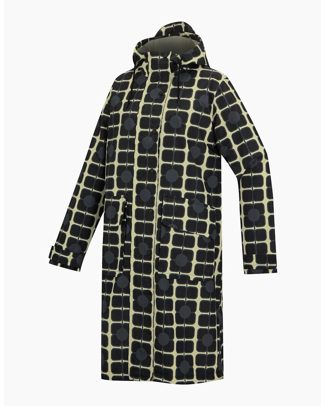 Regatta Multicolor Ladies Orla Kiely Poppy Long Length Waterproof Jacket