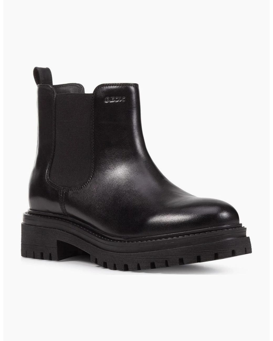 Geox Black D Iridea B Leather Boots