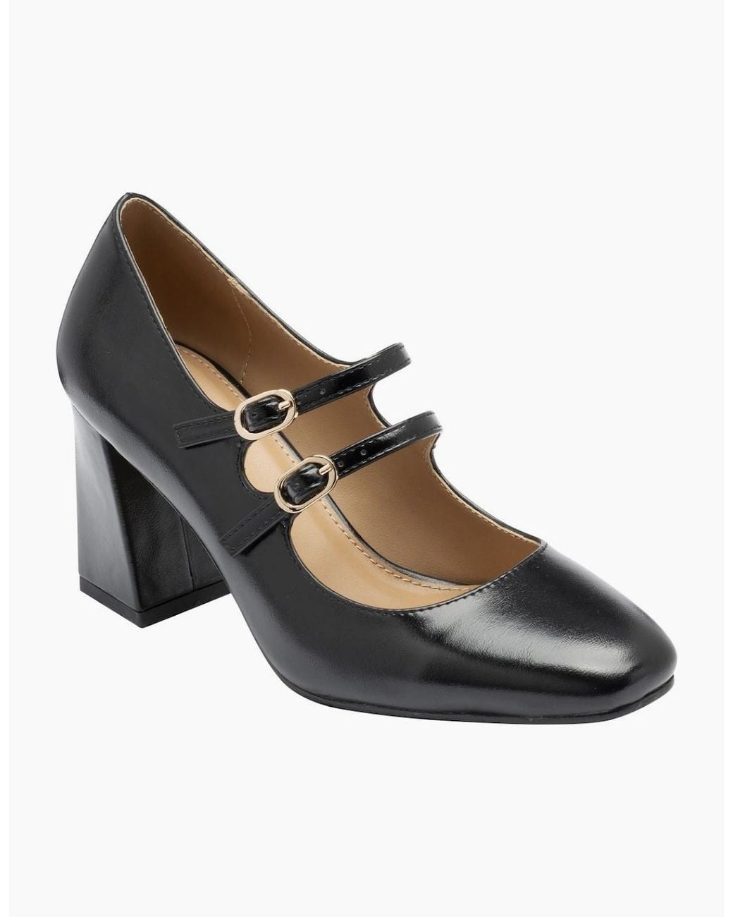 Lotus Brown Aoife Mary Jane Court Shoes