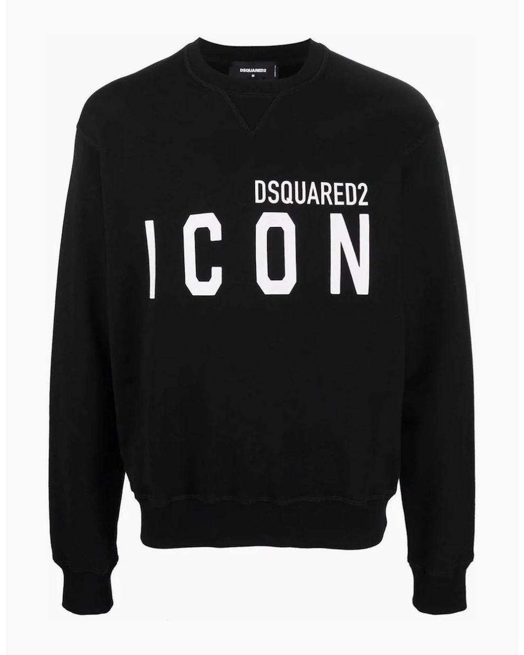 DSquared² Black Sweatshirt Large Icon Cool Logo for men