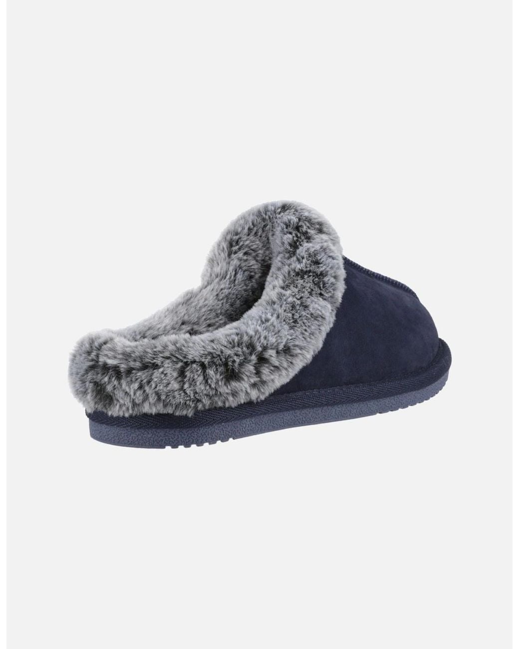 Hush Puppies Blue Amara Suede Slippers