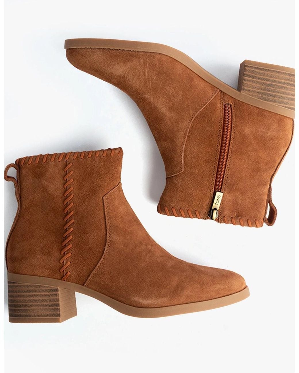 TOMS Brown Delilah Ankle Boots