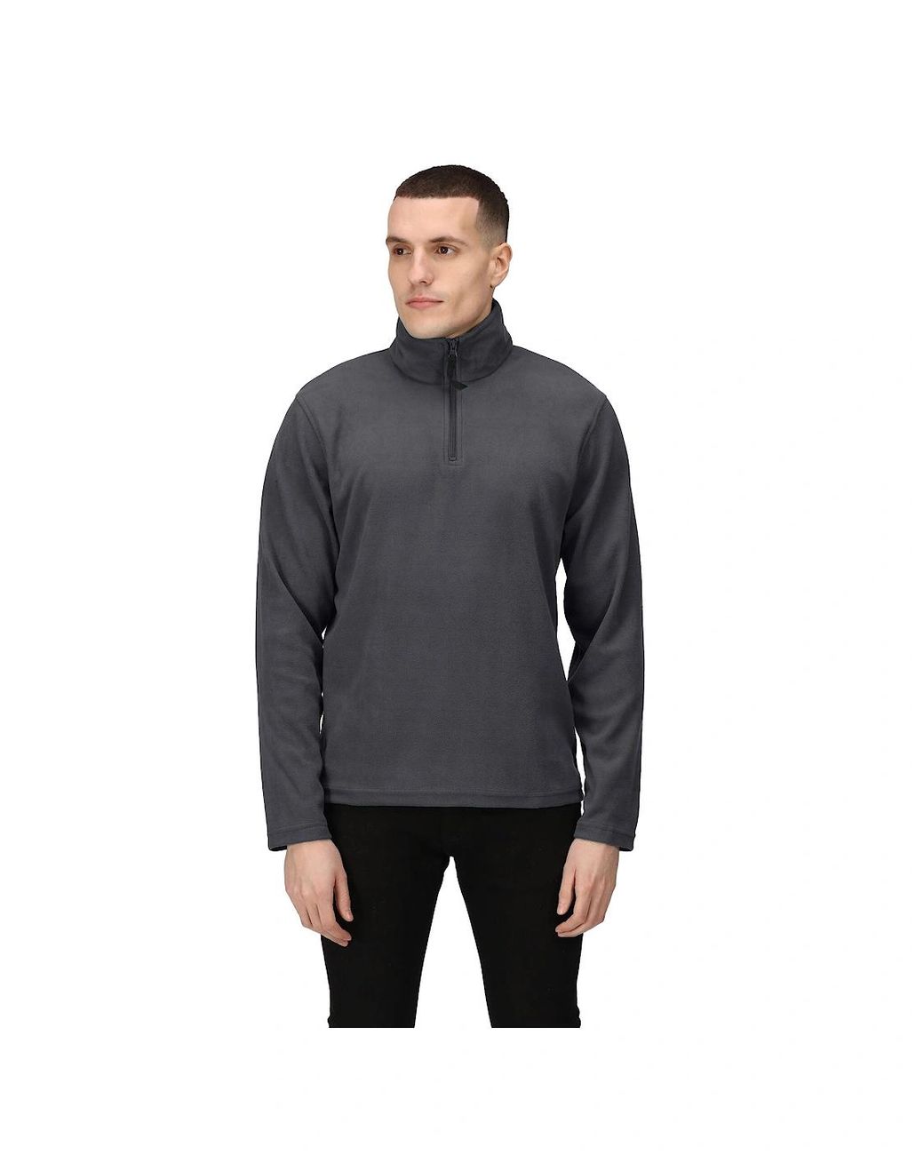 Regatta Gray 170 Series Anti-Pill Zip Neck Micro Fleece for men