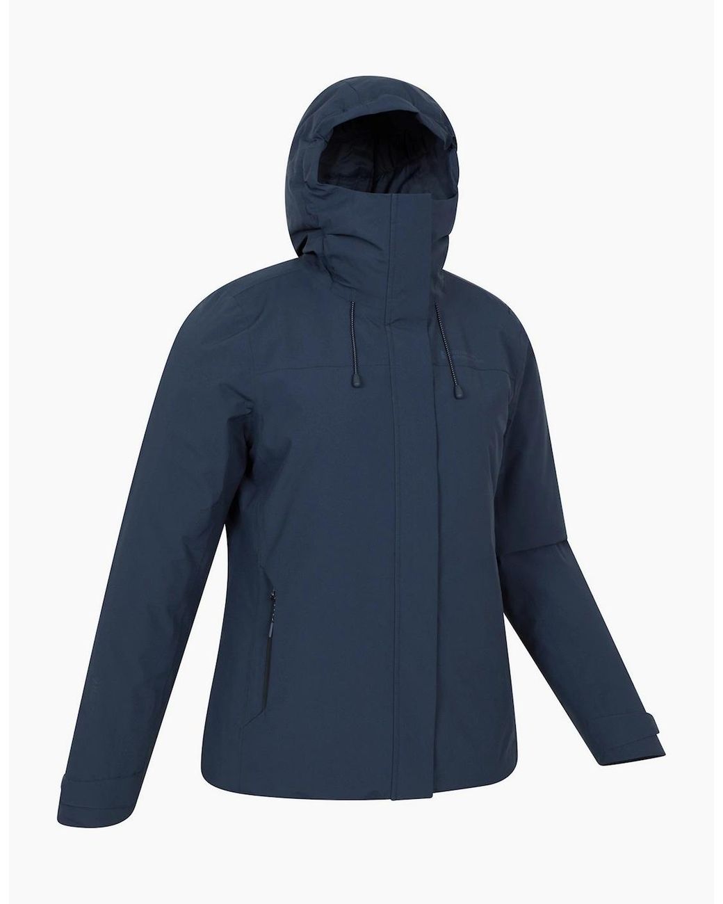 Mountain Warehouse Blue Ladies Mallory Short Waterproof Padded Jacket