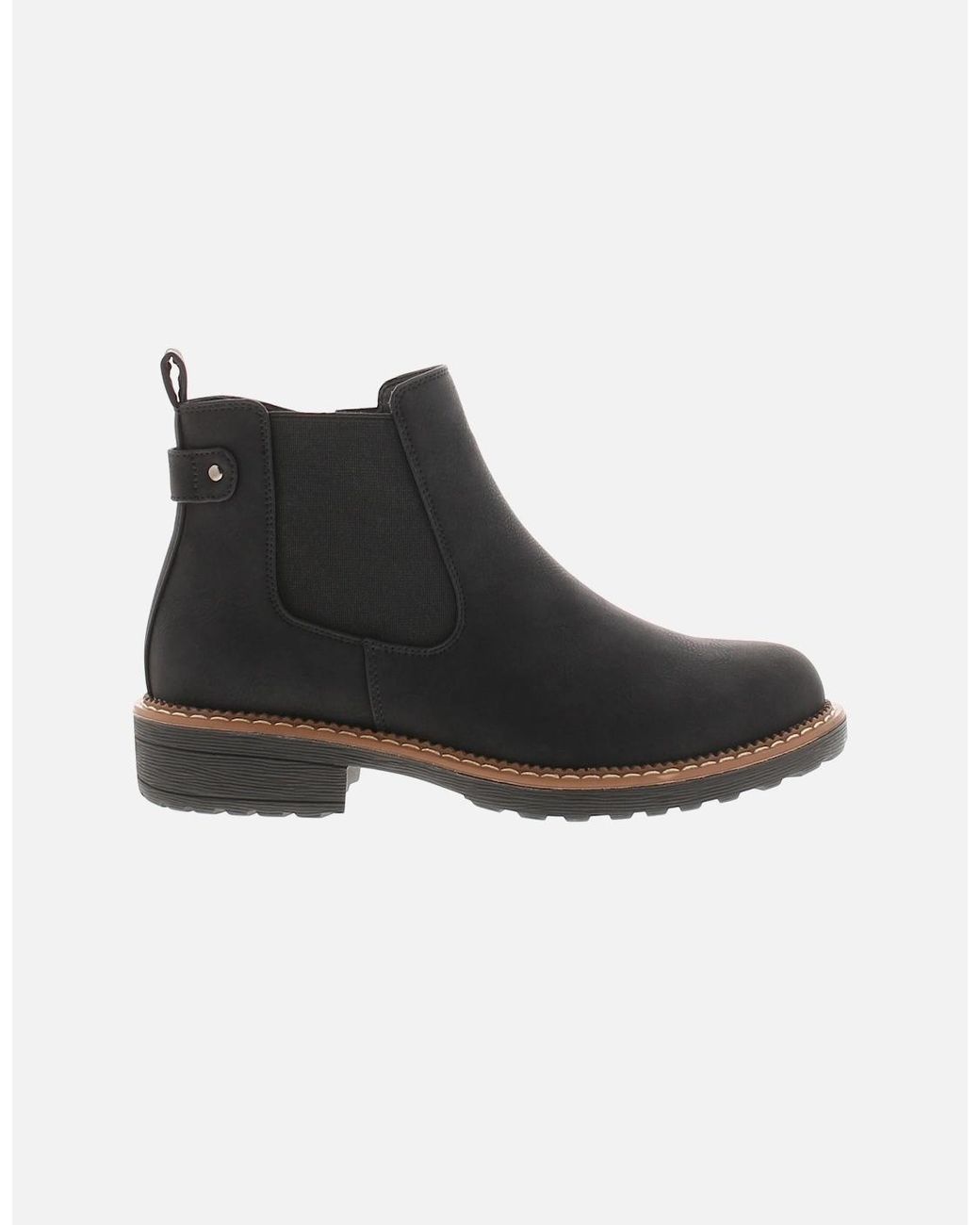 Apache Ankle Boots Concise Pu Zip Fastening Chelsea Uk Size in Black ...