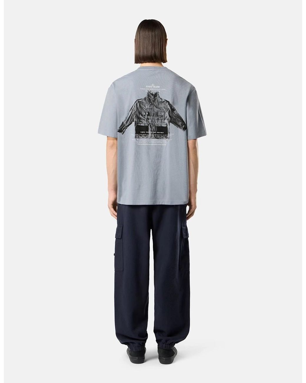 Stone Island Blue Branded 2100033 T-Shirt for men
