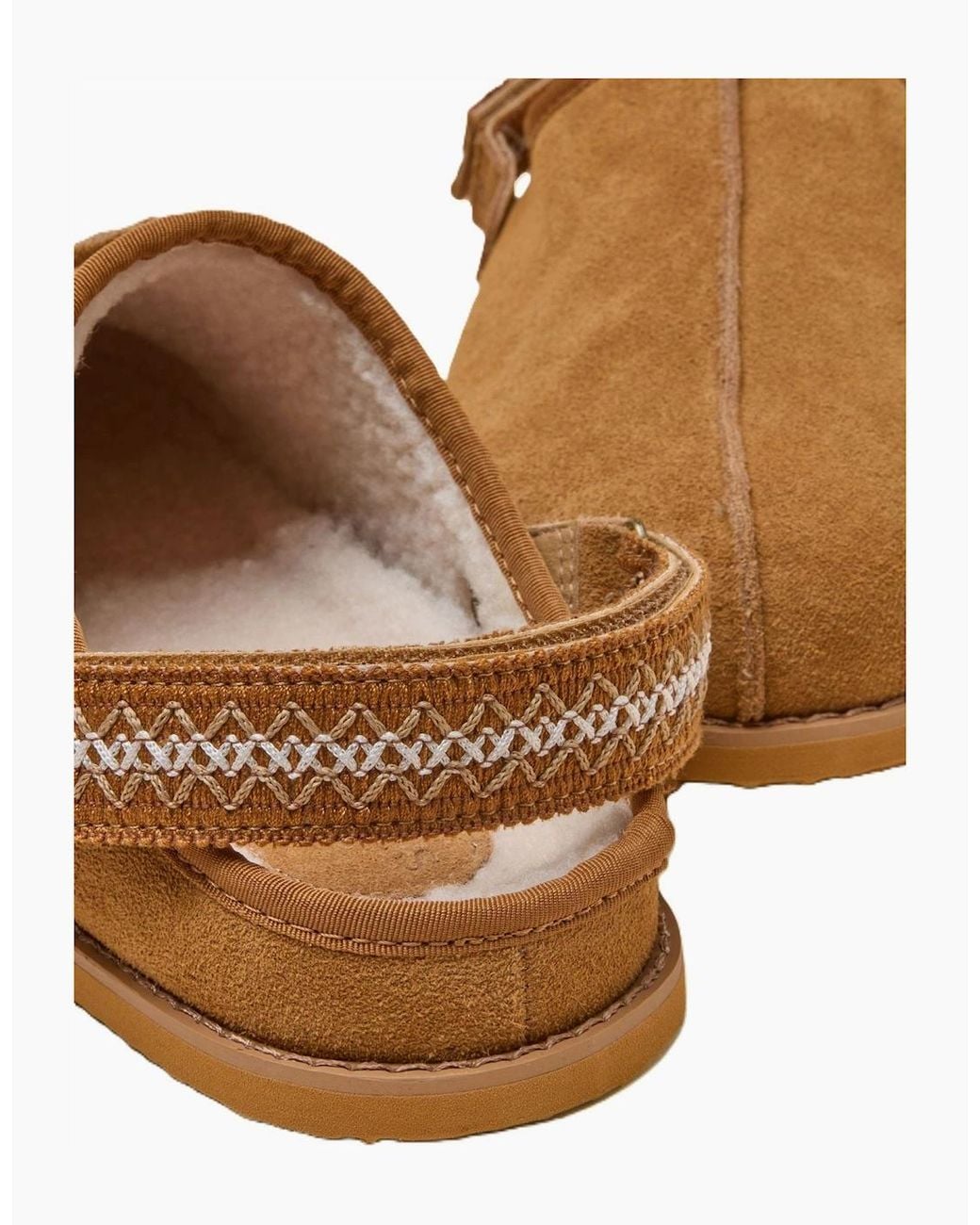 Joules Brown Clog Suede Chestnut Slippers
