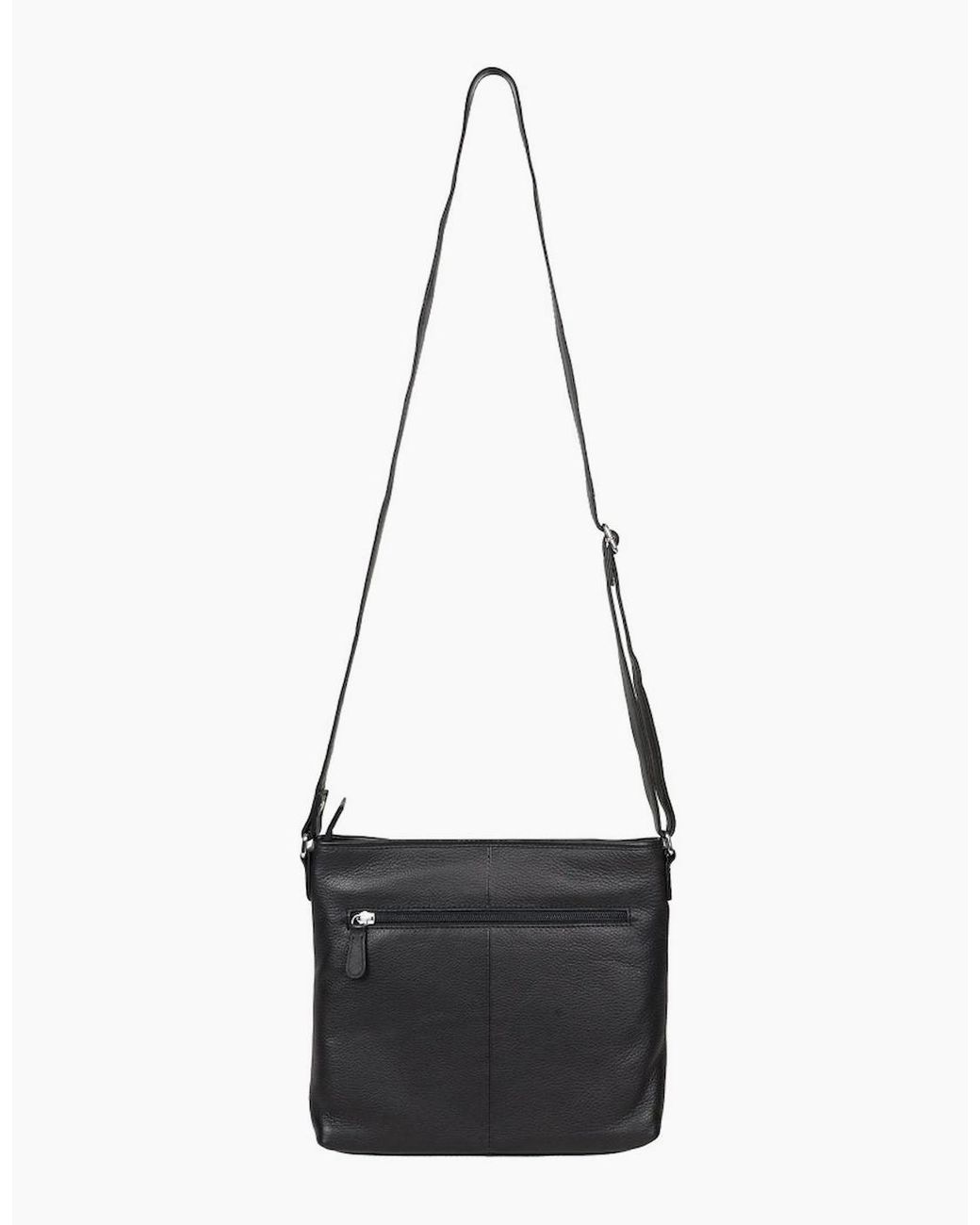 Lakeland Leather Black Farlam Messenger Bag