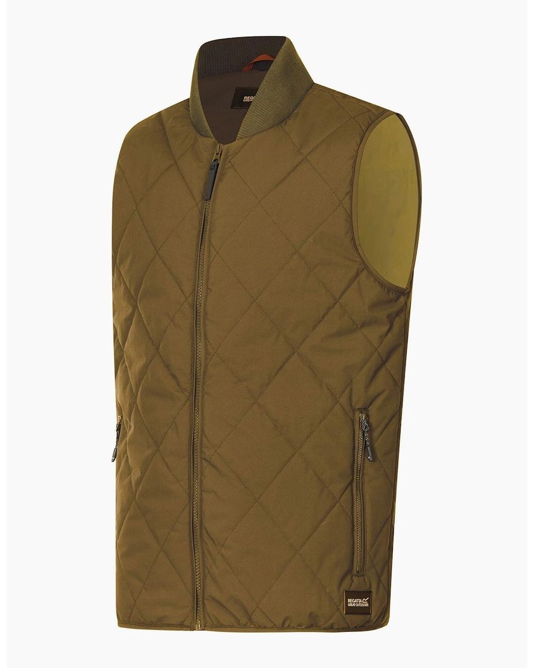 Regatta Green Harvin Diamond Quilt Body Warmer for men