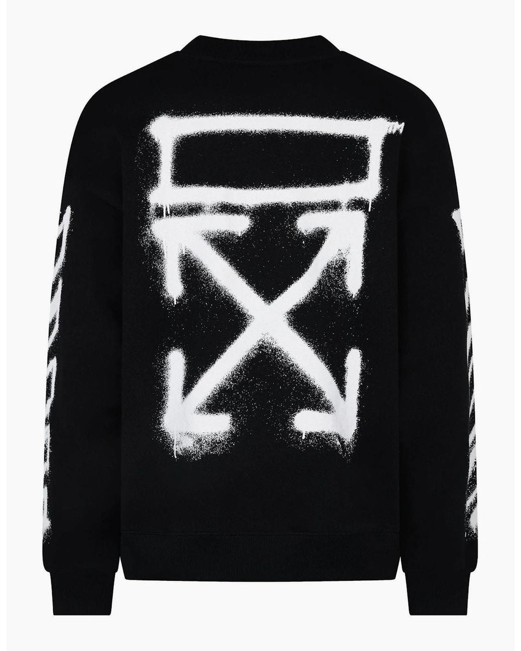 Off-White c/o Virgil Abloh Black Off Spray Arrow Swt