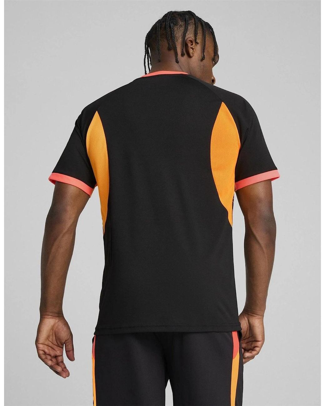 PUMA Black Individualliga Graphic Jersey T-Shirt for men