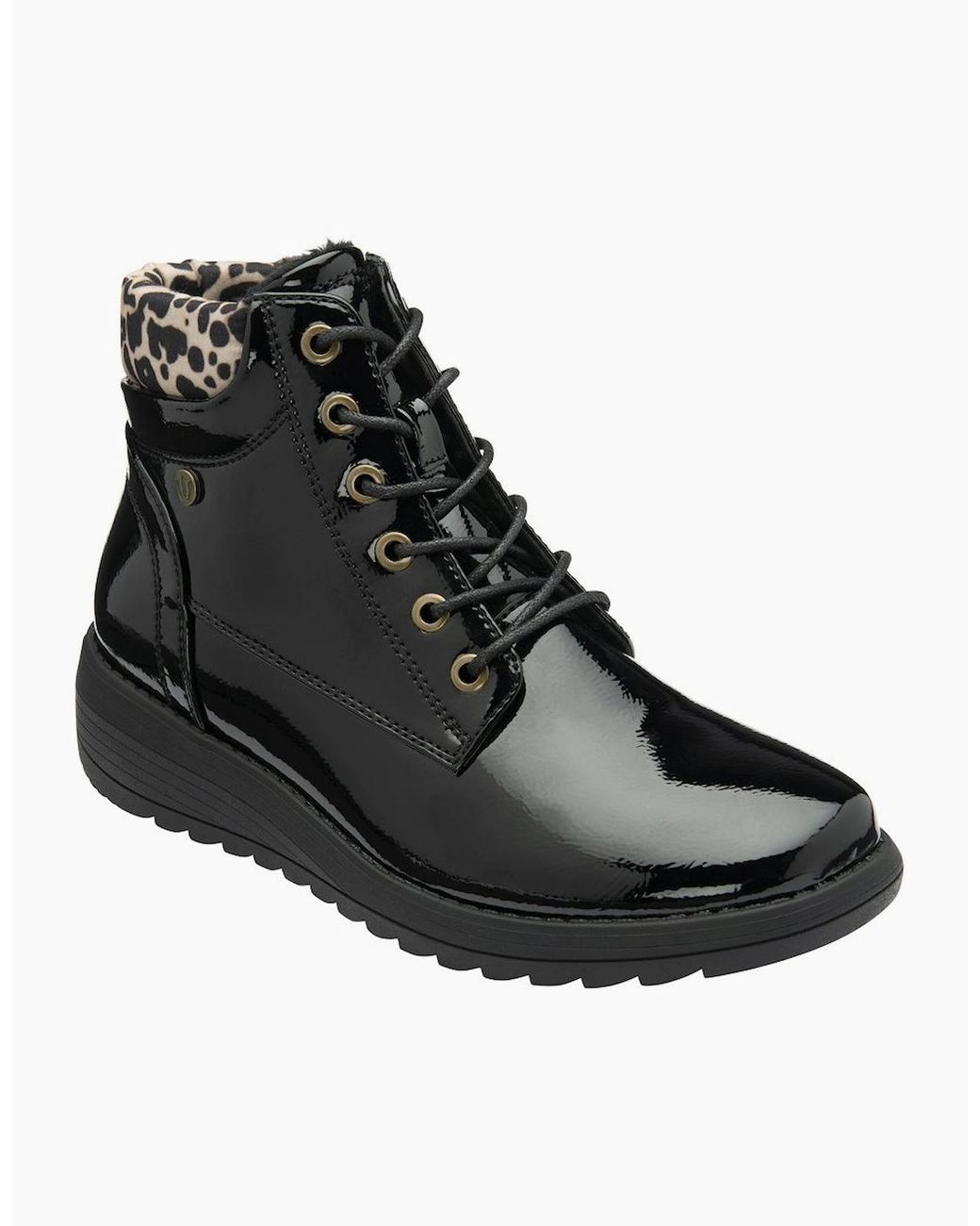 Lotus Black Abelia Ankle Boots