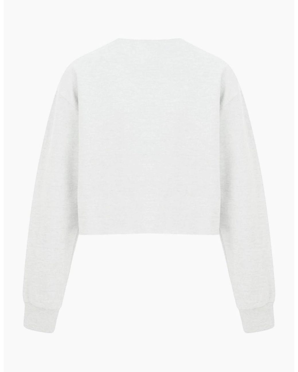 Miso White Cropped Sweatshirt