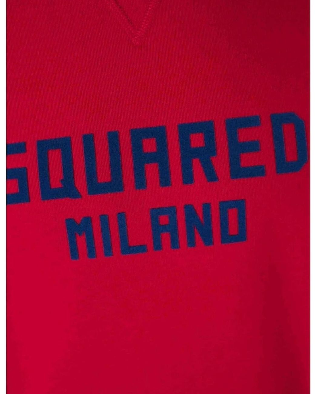DSquared² Red Cool Fit Milano Crew Neck Jumper for men