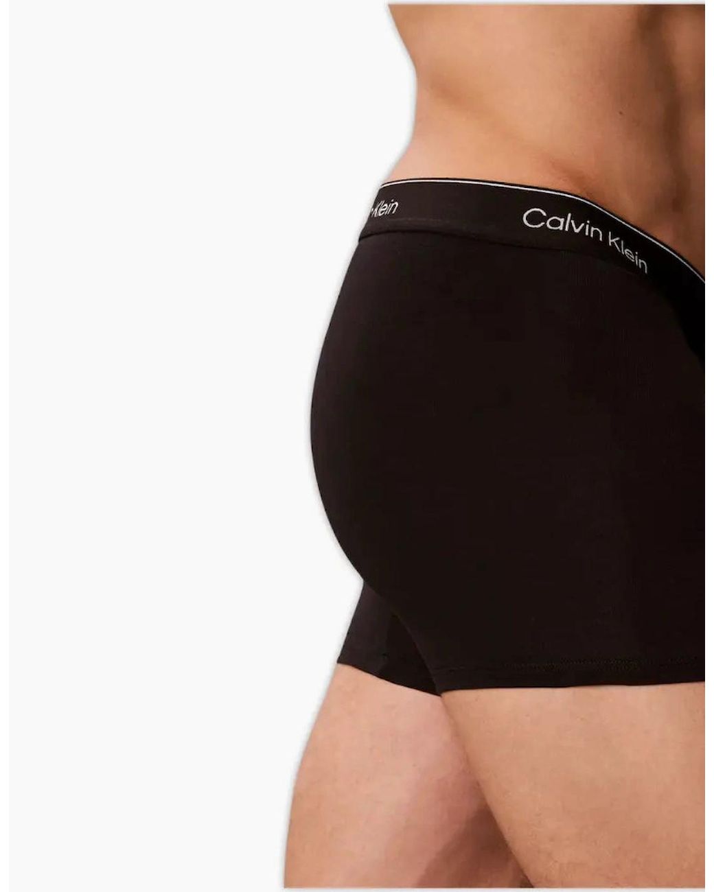 Calvin Klein Black 5-Pack Icon Cotton Stretch 'Relaxed Dart' Boxer Trunks for men