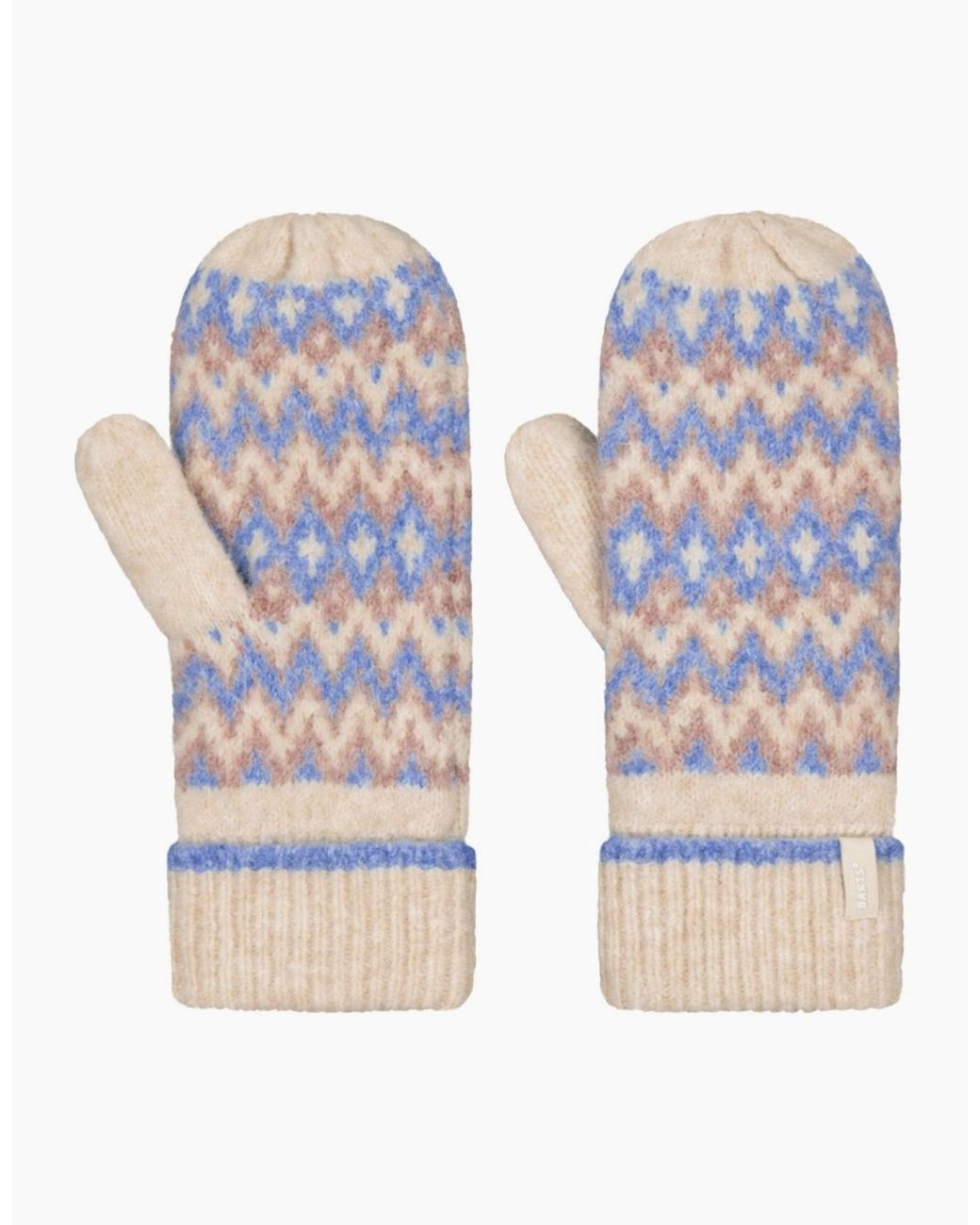 Barts Blue Nakarah Soft Lined Mittens