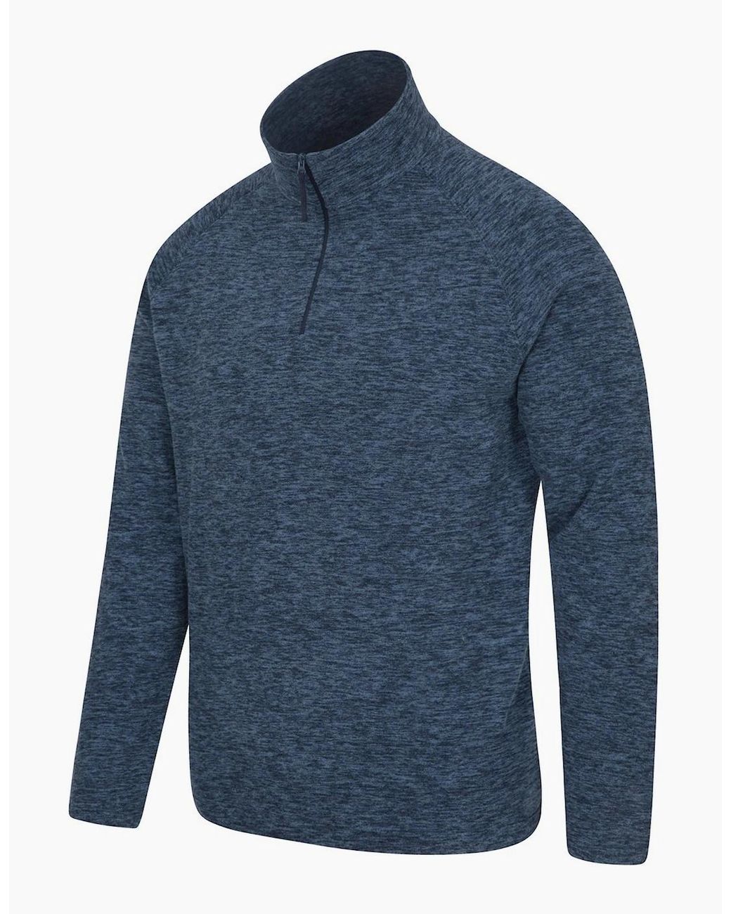 Mountain Warehouse Blue Snowdon Ii Fleece Top for men