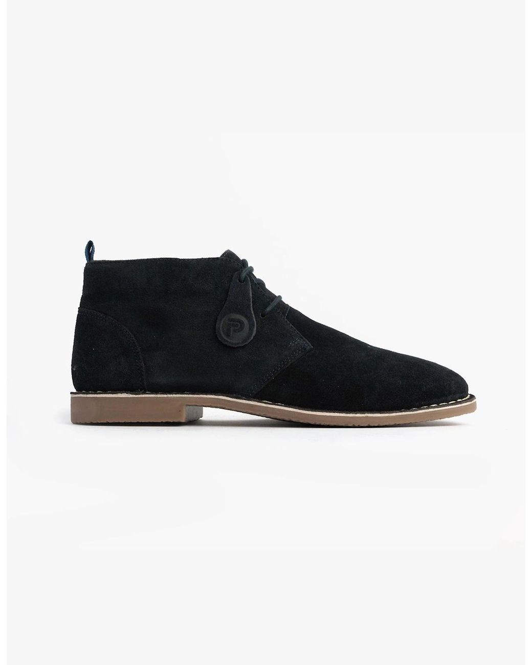 Popps Black Vespa Desert Boots