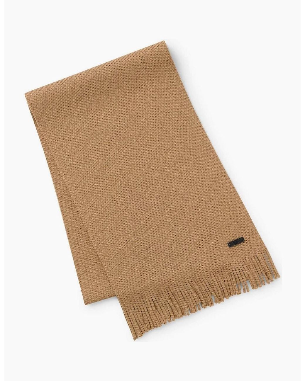 Boss Natural Logo Plaque Scarf for men