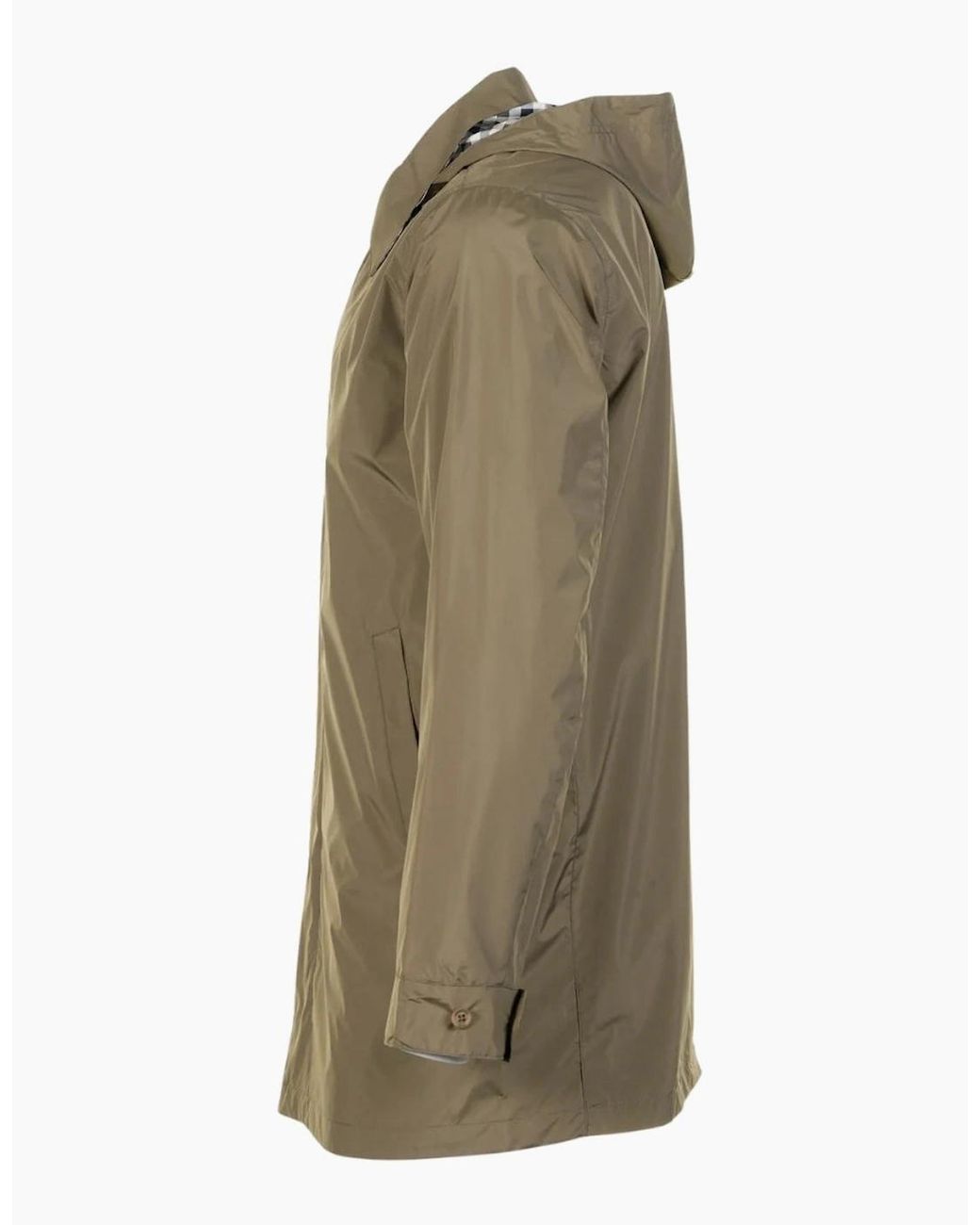 Aquascutum Green Active Packable Trench Army Jacket for men