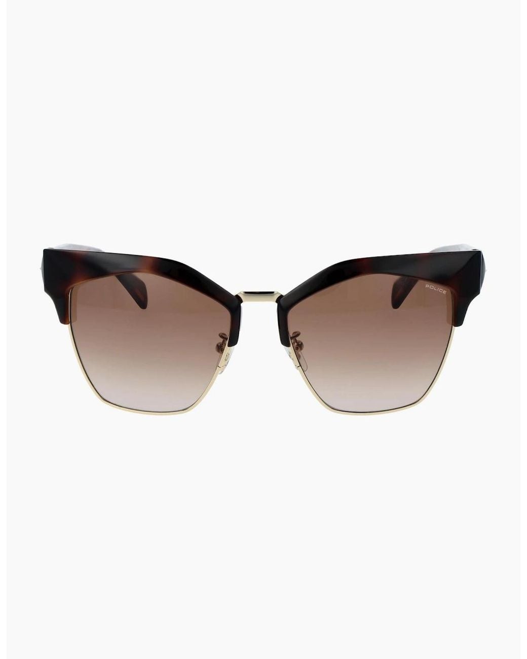 Police Brown Sunglasses Spln59 01Ay 56