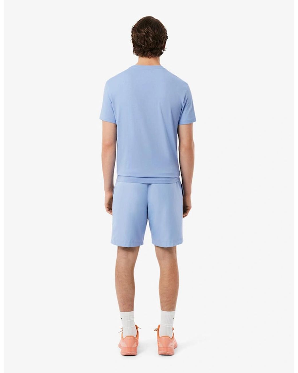 Lacoste Blue Lightweight Diamond Taffeta Sport Shorts for men