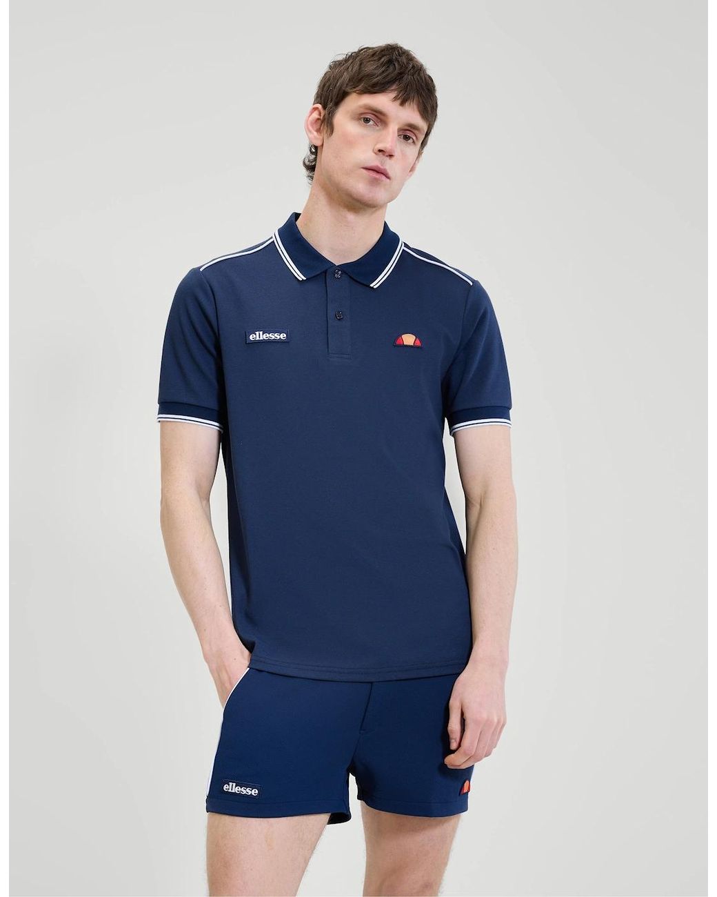 Ellesse Blue Macchino S/S Polo for men