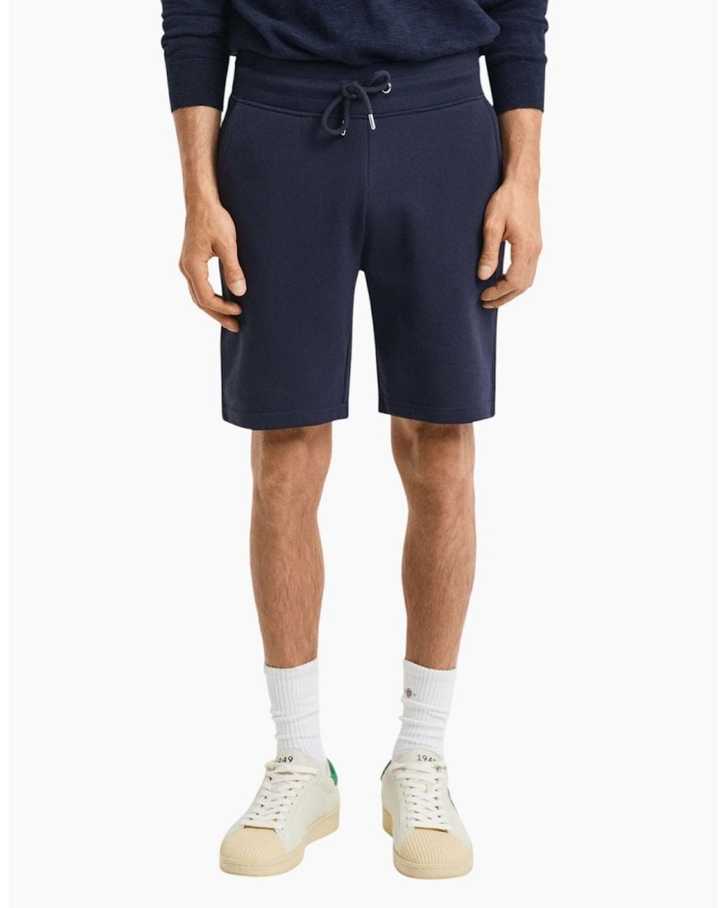 Gant Blue Shield Shorts Sweat Regular Fit Cotton for men