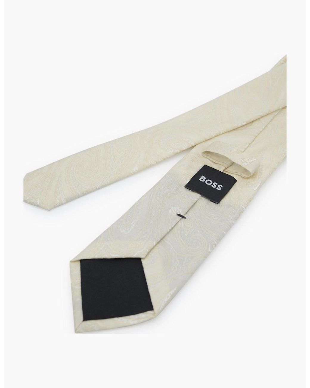 Boss White H-Tie Cm 7.5 Cream for men