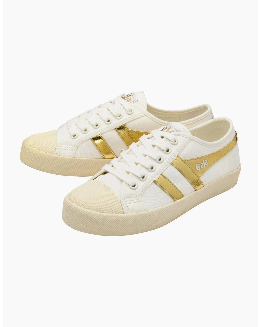 Gola White Coaster Casual Canvas Trainers