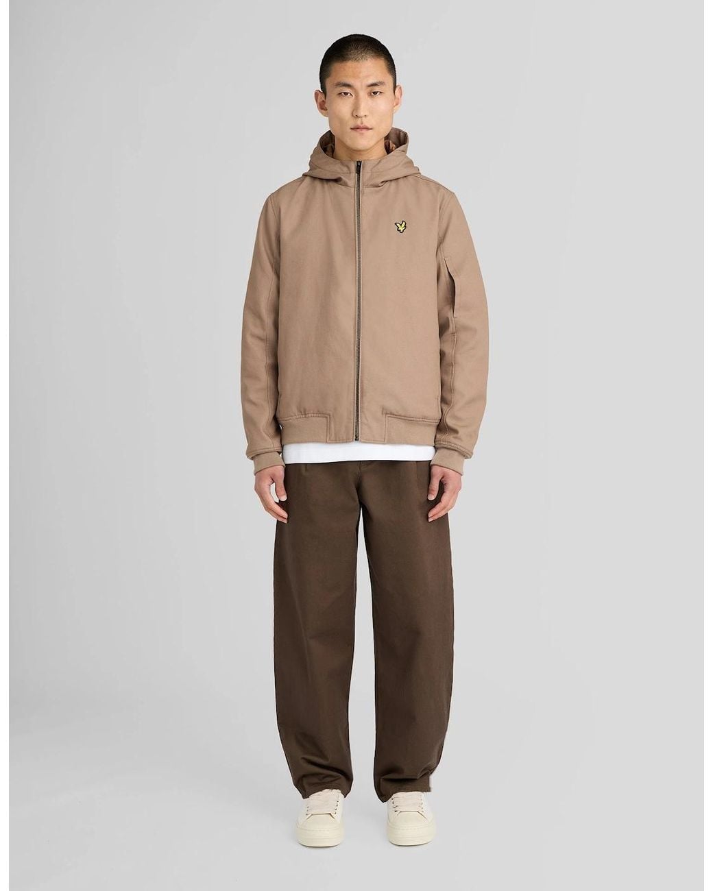 Lyle & Scott Natural Padded Canvas Jacket for men