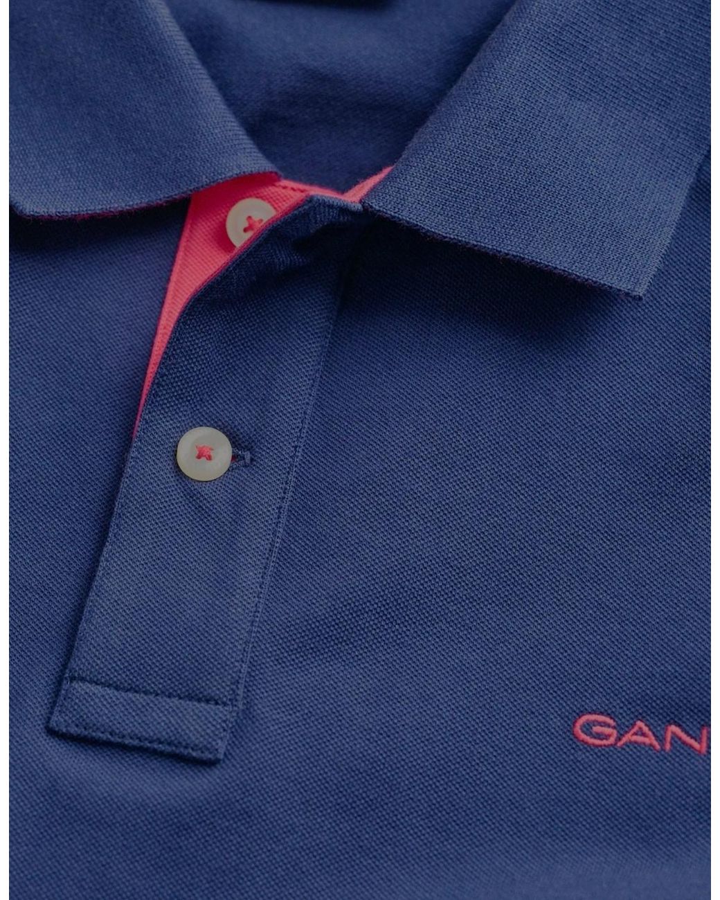 Gant Green Polo Pique Shirt Short Sleeve Casual Cotton Top for men