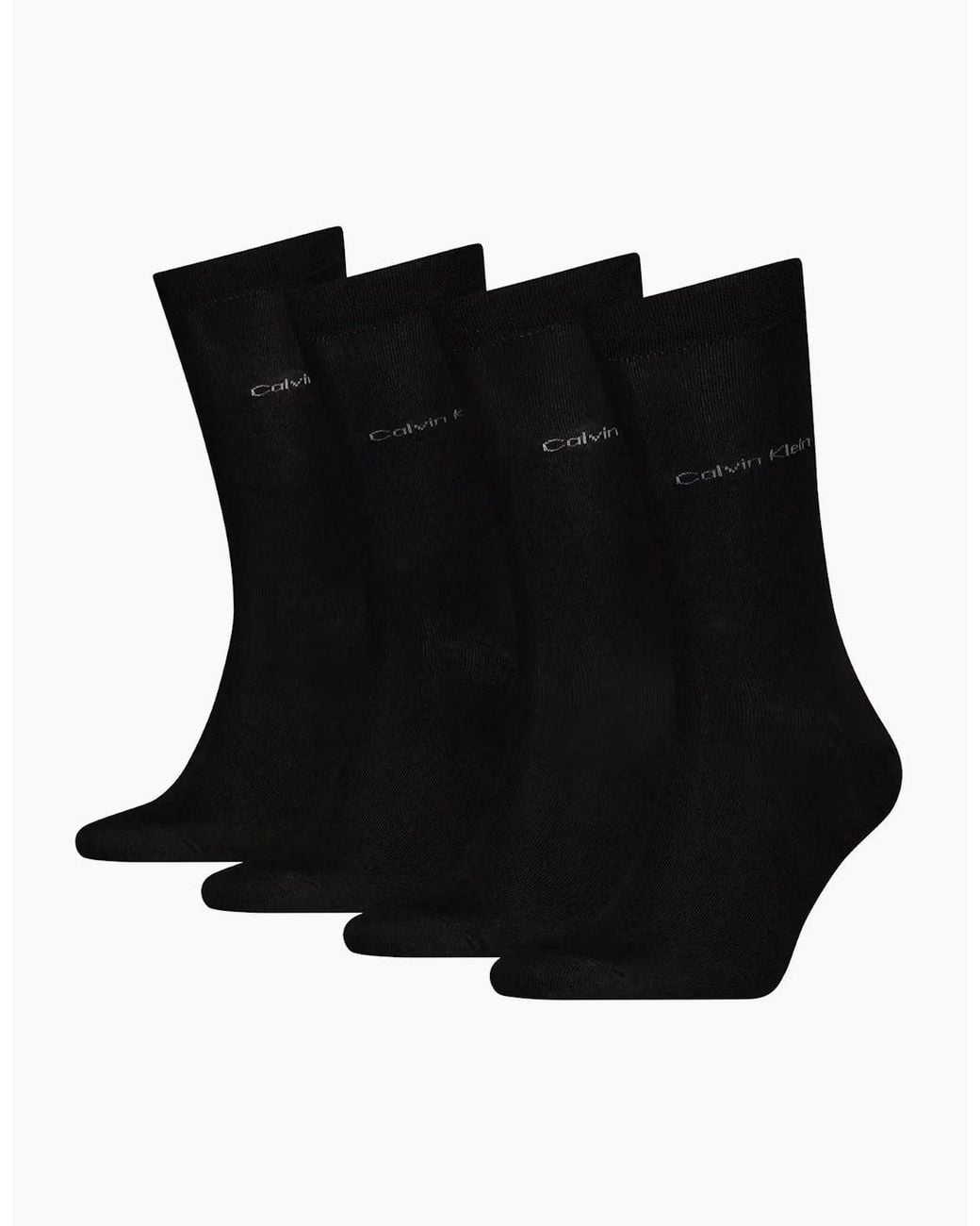 Calvin Klein Black 4-Pack Premium Combed Cotton Socks Gift Box for men