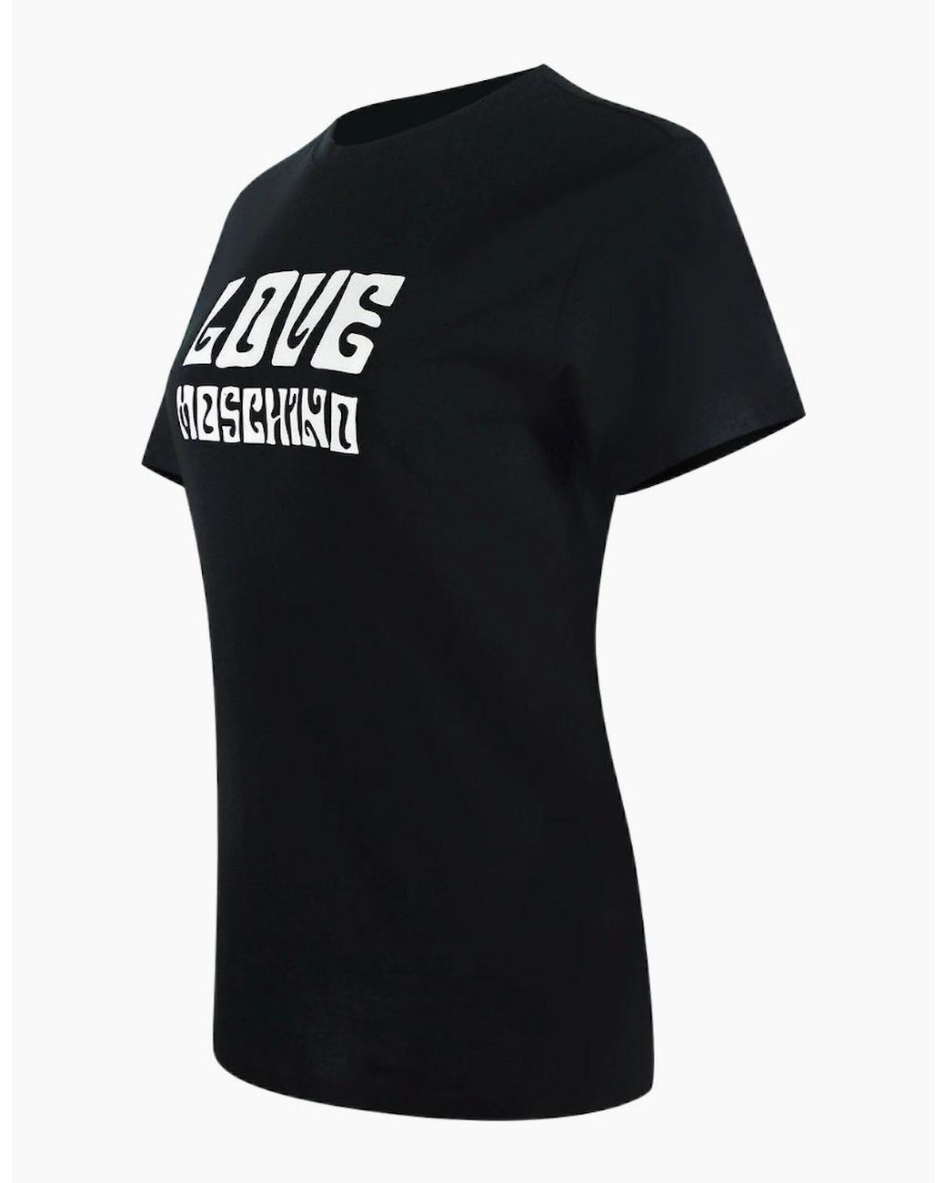 Love Moschino Black Groovy Logo T-Shirt
