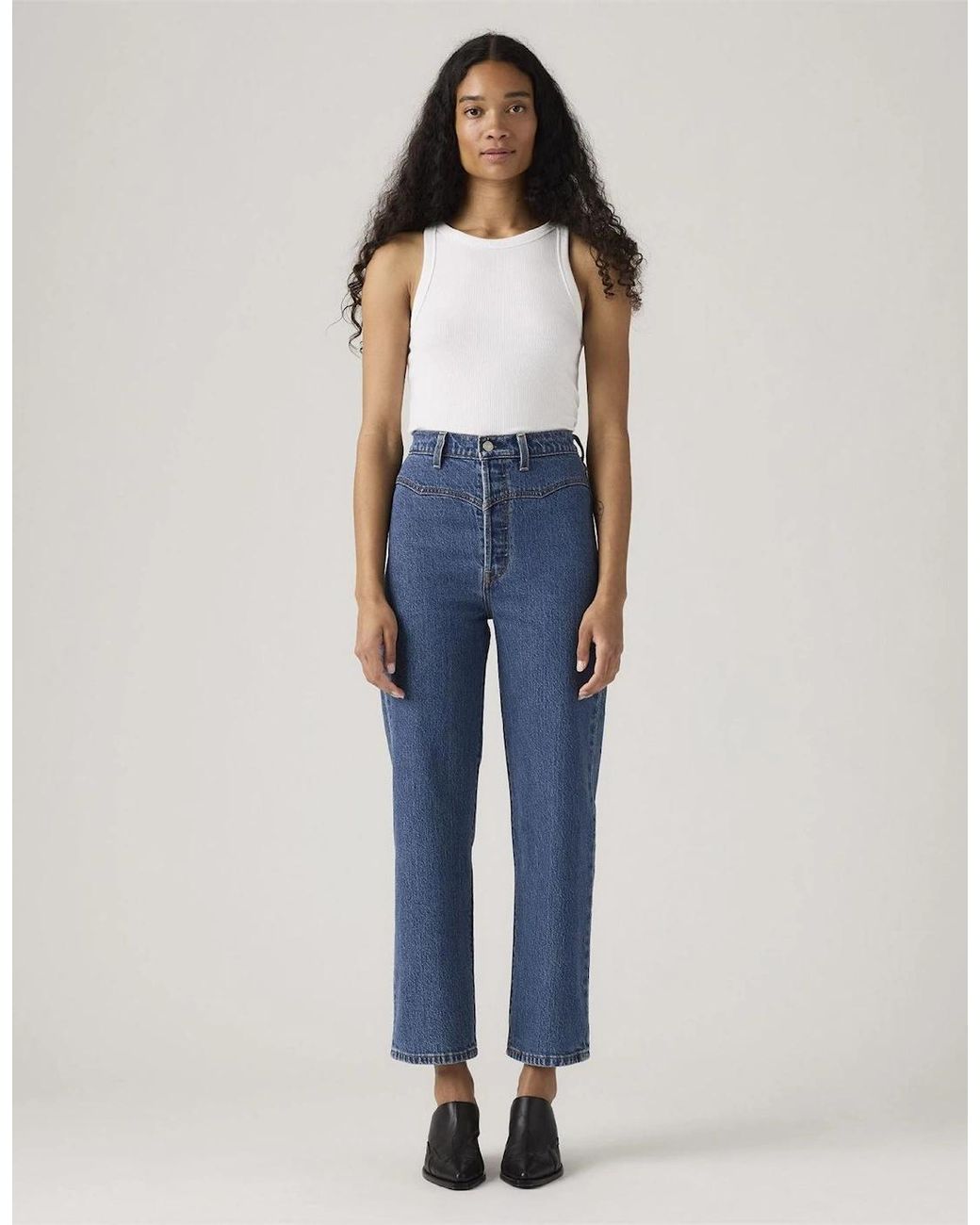 Levi's Blue Levi's Ribcage High Rise Wide Leg Jeans