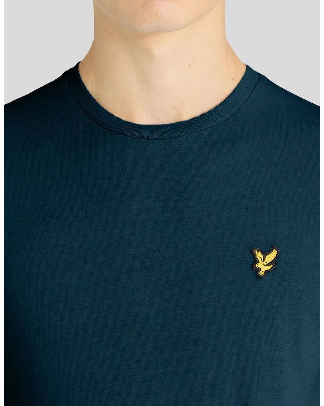 Lyle & Scott Blue Everyday Cotton Crew Neck T-Shirt for men