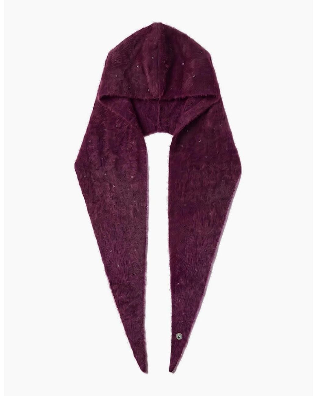 Nooki Design Purple Baldwin Hooded Scarf