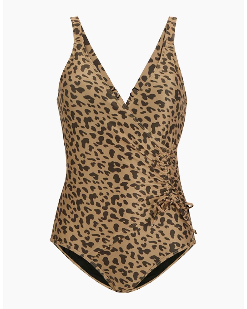 Regatta Brown Ladies Baylenne Leopard One Piece Swimsuit