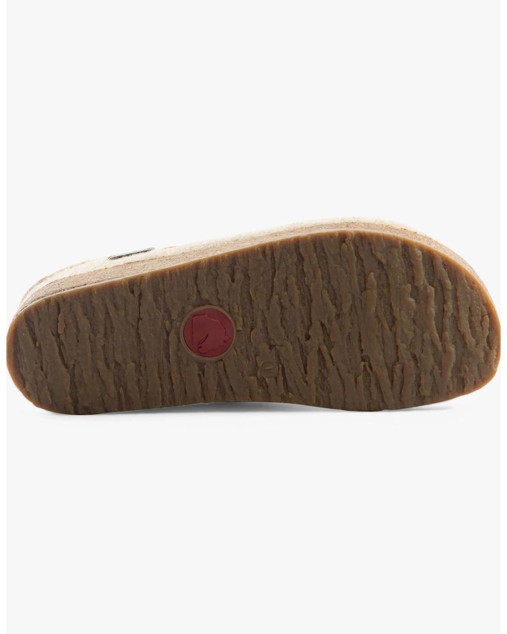 Haflinger Natural Cuoricini Felt Clogs